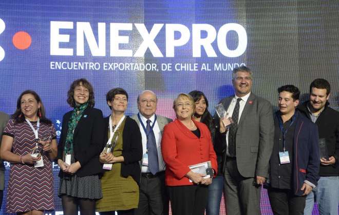 Presidenta de la República destacó la importancia de ENEXPRO para potenciar el desarrollo del sector exportador chileno