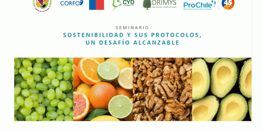 PERFRUTS y Pro Chile invitan a Seminario sobre Protocolos de Sustentabilidad Agrícola