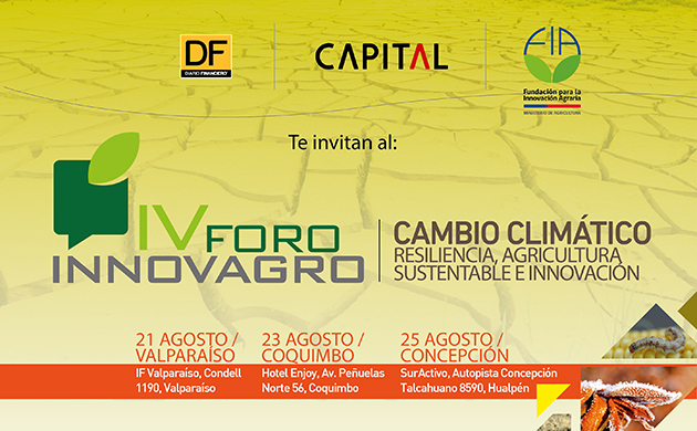 Foro Innovagro abordará desafíos y oportunidades que plantea el Cambio Climático